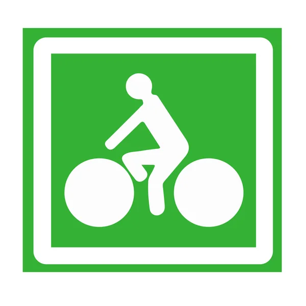 Bicycle Path Sign France — Stock Photo, Image