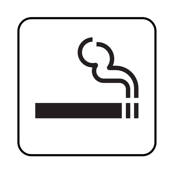 喫煙エリア標識図 — ストック写真