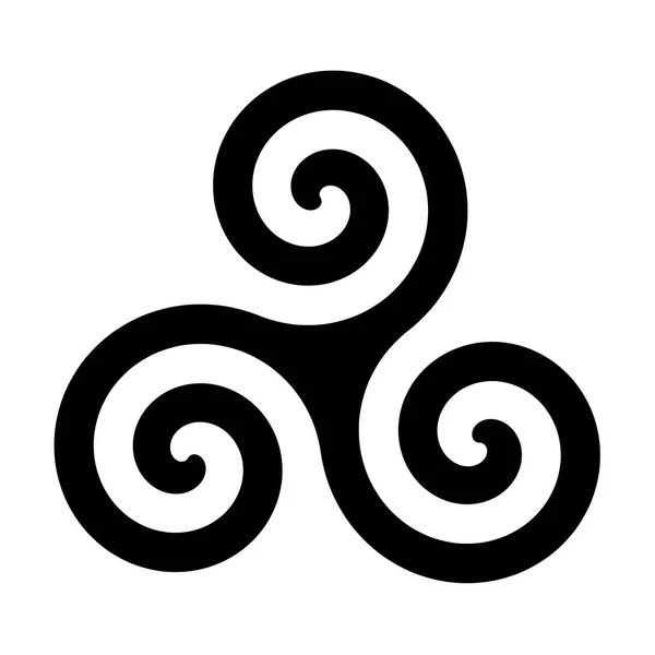 Ikona Symbolu Triskelion Ilustracja — Zdjęcie stockowe