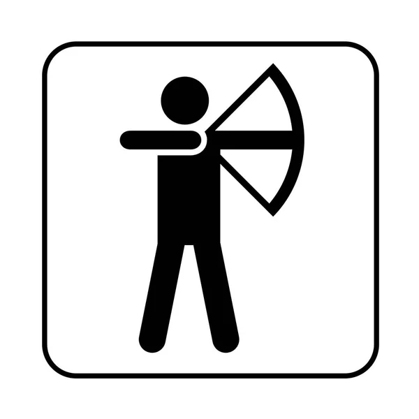 Archery Recreational Sign Illustration — Stock Photo, Image