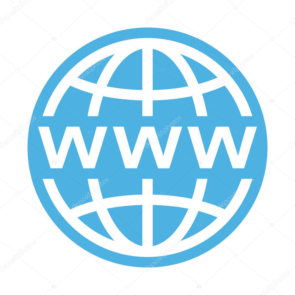 Globe network symbol icon