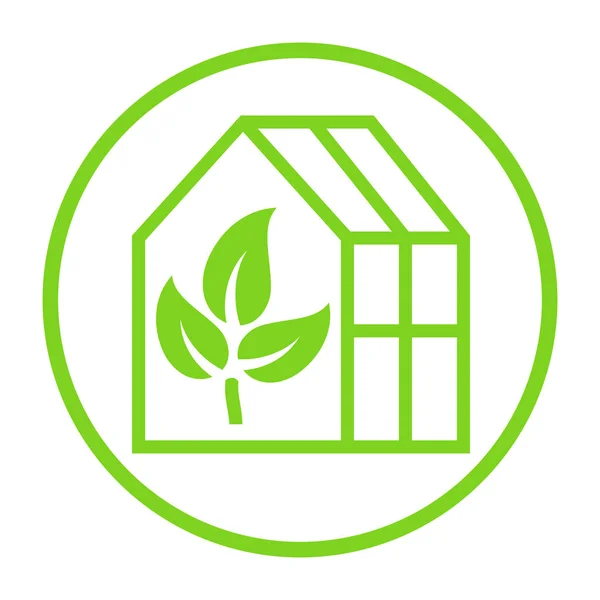 Greenhouse Symbool Pictogram Illustratie — Stockfoto