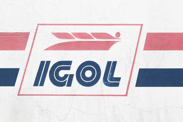 Arnas França Janeiro 2019 Logotipo Igol Uma Parede Empresa Francesa — Fotografia de Stock