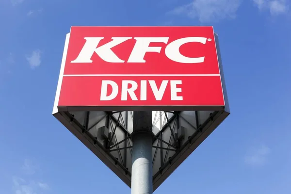 Bremen Alemania Septiembre 2018 Logo Kfc Poste Kfc Una Cadena — Foto de Stock