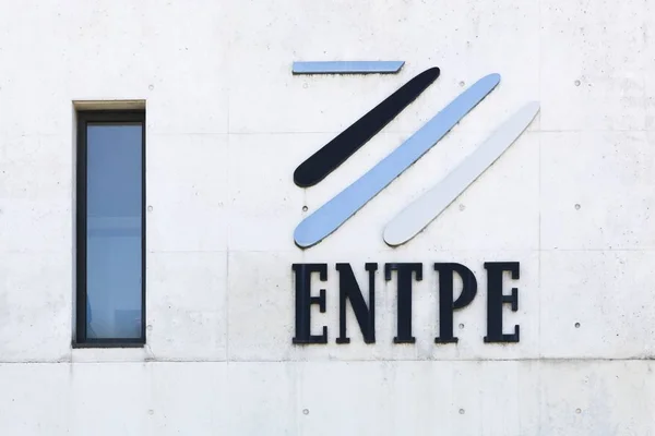 Велен Франція Червня 2019 Entpe Логотип Стіні Entpe Національна Школа — стокове фото