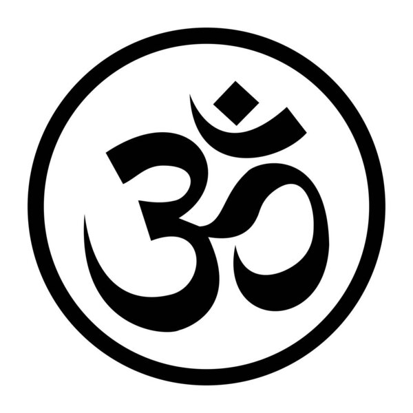 Om symbol icon in a circle