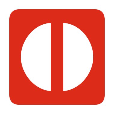 Beyaz arkaplan ile acil çıkış işareti