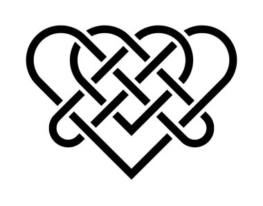 Kelt düğüm kalp sembolü 