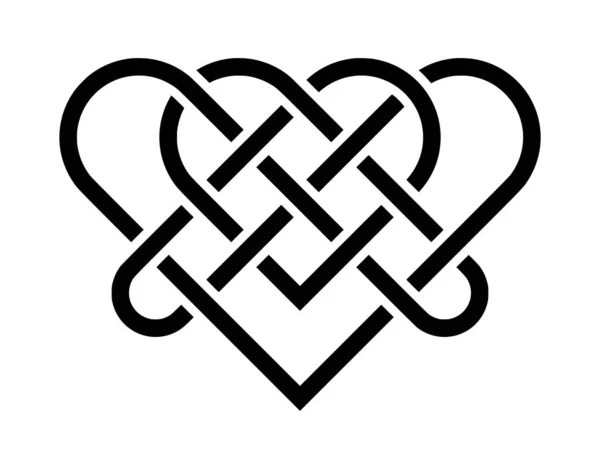 Celtic Węzeł Serce Symbol — Zdjęcie stockowe