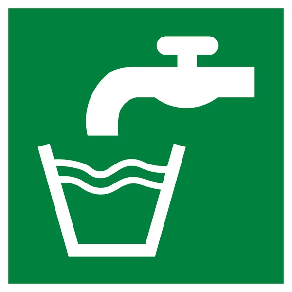 Drinking Water Symbol Illustration — Stock Photo, Image