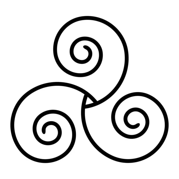 Triskelion Symbol Icon White Background — Stock Photo, Image