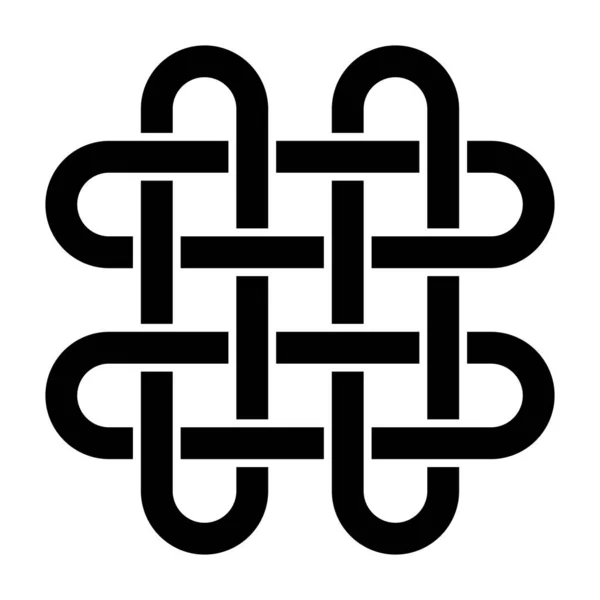 Символ Узла Соломона Белом Фоне — стоковое фото