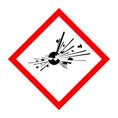 Patlayıcı maddeler için piktogram
