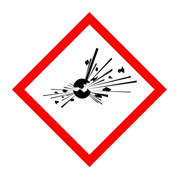 Pictogram Explosive Substances — Stock Photo, Image