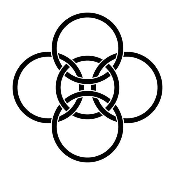 Ilustracja Symbolem Krzyża Borromean — Zdjęcie stockowe