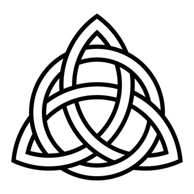 Celtic Triquetra düğüm sembolü 