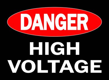 Tehlike yüksek voltaj işareti