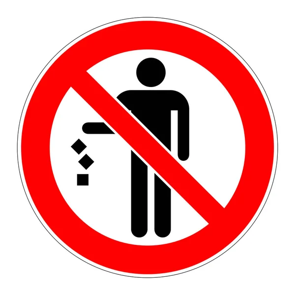 Litter Sign — Stock Photo, Image