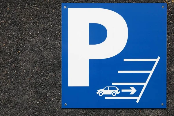 Placa Estacionamento Reverso Apenas Trabalho — Fotografia de Stock