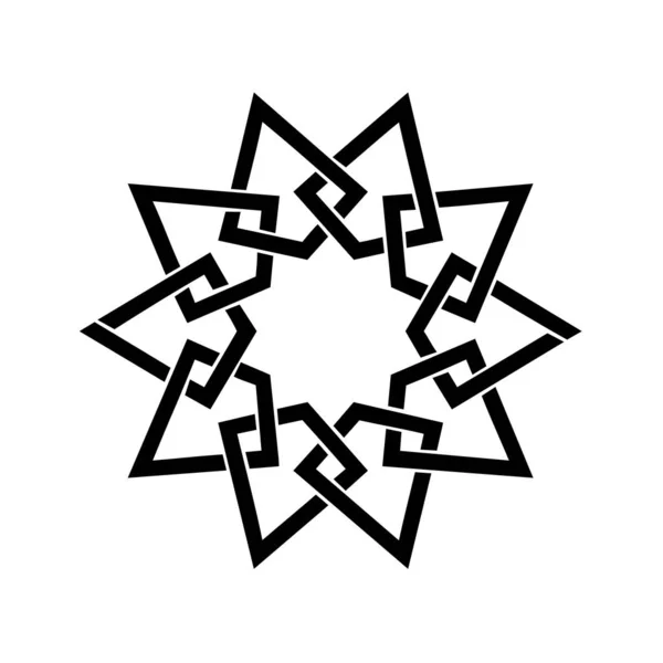 Kufic Vzor Symbol Bílým Pozadím — Stock fotografie