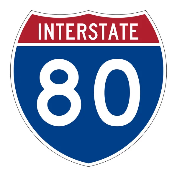 Interstate Highway Road Sign — Stock Photo, Image