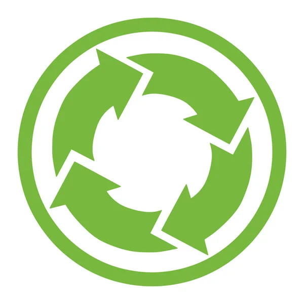 Recycle Symbol Icon White Background — Stock Photo, Image