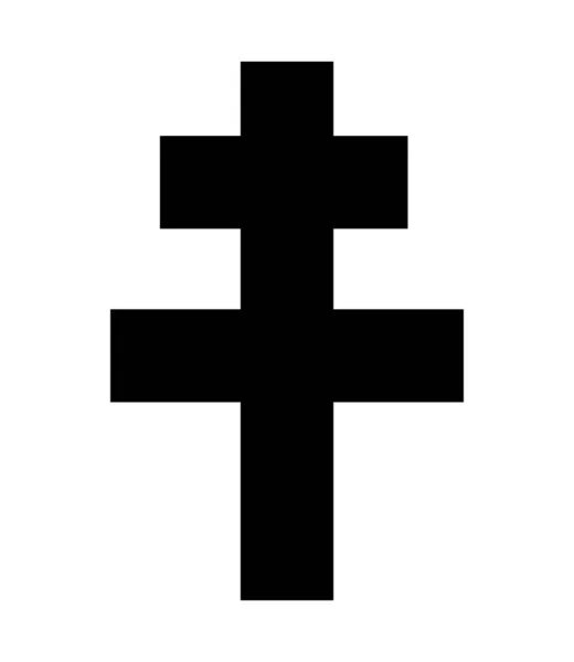 Kreuz Von Lorraine Symbol — Stockfoto