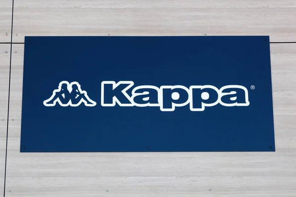 Villefranche Frankrijk Mei 2020 Kappa Logo Een Muur Kappa Een — Stockfoto