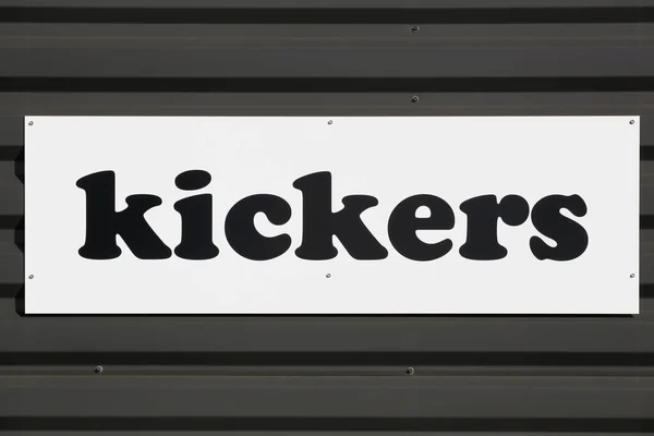 Macon Francie Března 2020 Logo Kickers Stěně Kickers Značka Mládeže — Stock fotografie