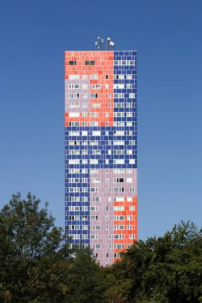 Colonia Alemania Septiembre 2018 Edificio Colorido Herkules Colonia —  Fotos de Stock