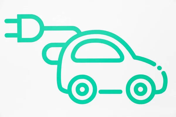 Ladesymbol Für Elektroautos Auf Einem Schild — Stockfoto