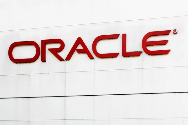 Balerup Dánsko Září 2017 Logo Oracle Zdi Oracle Corporation Americká — Stock fotografie