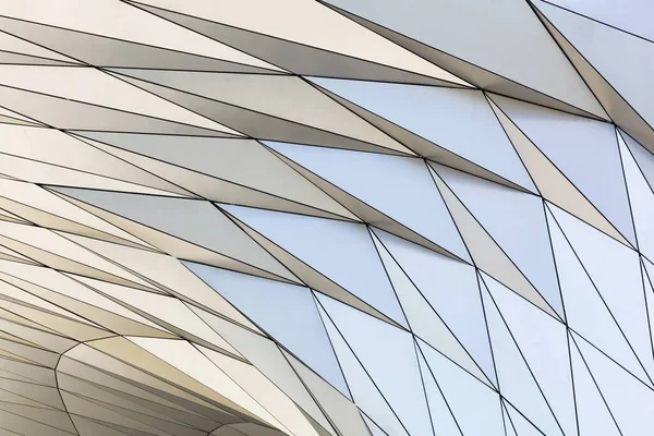 Lyon, Fransa 'daki Müze des Confluences' ın grafiksel detayları 