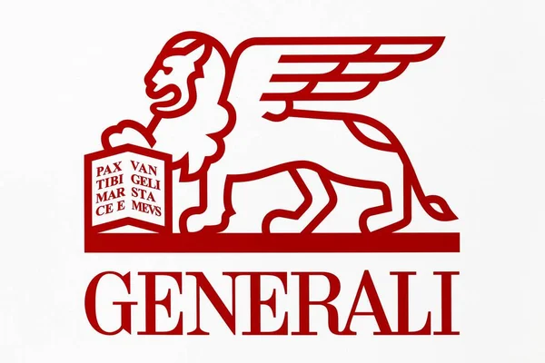 Macon France Mars 2020 Logo Generali Sur Mur Generali Est — Photo