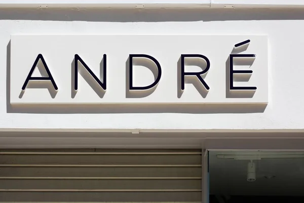 Villefranche France May 2020 Andre French Shoe Company Distribution Company — Stock Photo, Image