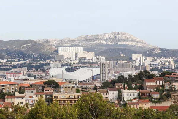 Vista Ciudad Marsella Desde Notre Dame Garde Francia — Foto de Stock