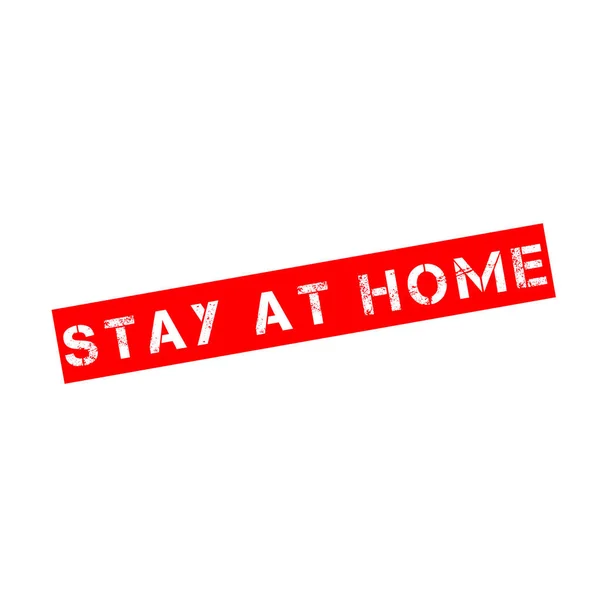 Rubber Stamp Text Stay Home — Stock Photo, Image