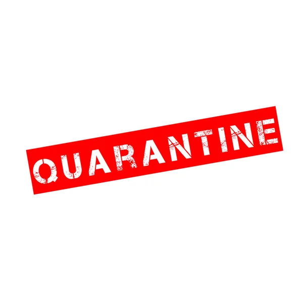 Rubber Stempel Met Tekst Quarantaine — Stockfoto