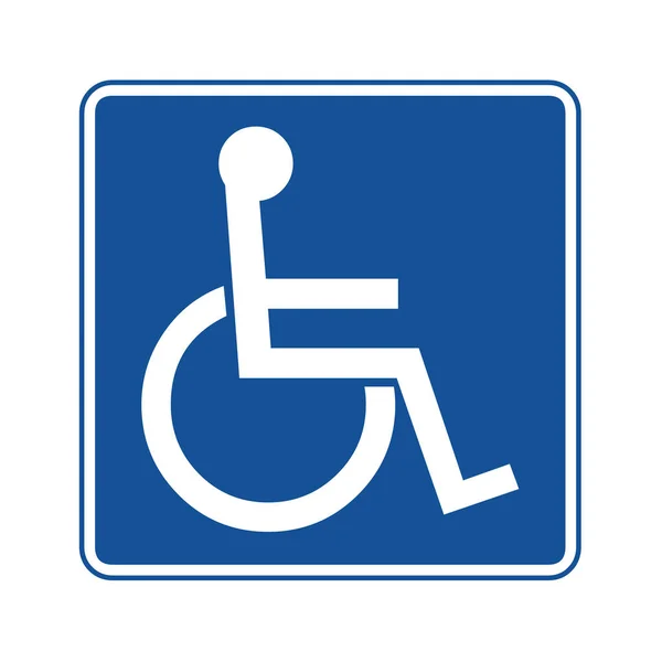 Symbol Für Behinderte Oder Rollstuhlfahrer — Stockfoto