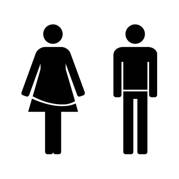 Ikona Symbolu Mężczyzny Kobiety — Zdjęcie stockowe