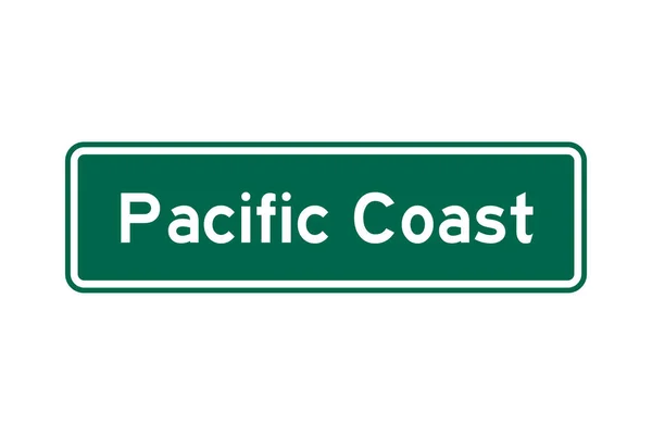 Señal Tráfico Costa Del Pacífico —  Fotos de Stock