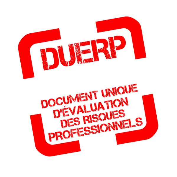 Rubber Stamp Text Duerp French Language — Stock Photo, Image