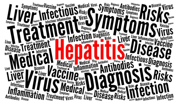 Hepatitis Word Cloud Concept Illustration — Stock Photo, Image