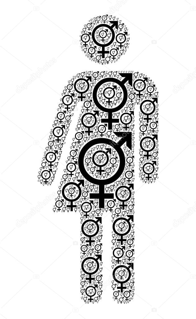 Gender equality symbol illustration