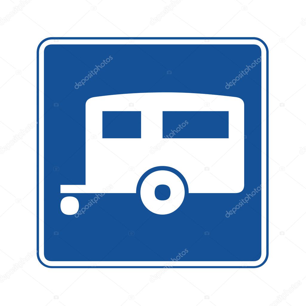 Caravan symbol icon pictogram