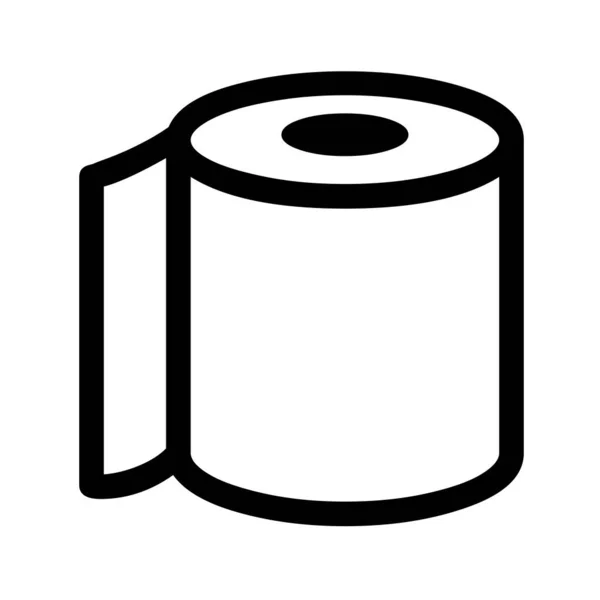 Ikona Symbolu Rolki Toalety — Zdjęcie stockowe