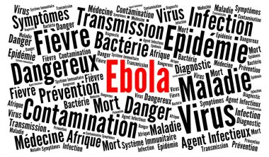 Ebola virüsü Fransızca kelime bulutu