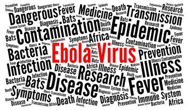 Ebola virüsü kelime bulutu