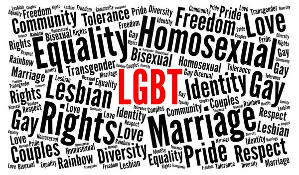 Lgbt Word Cloud Concept Illustration — Stock Photo, Image