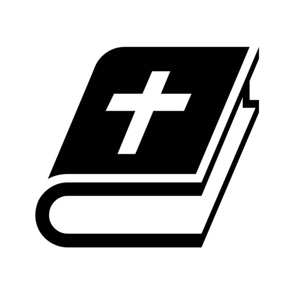 Bible book symbol icon illustration
